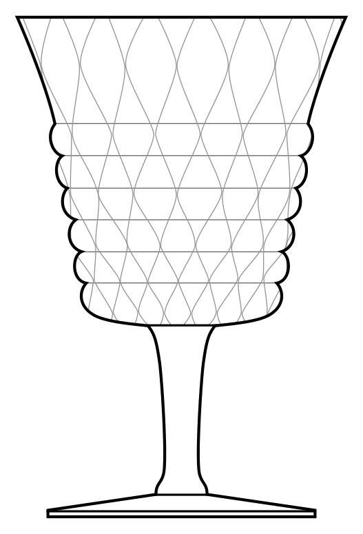 Plateau Clear Water Goblet by Heisey-1