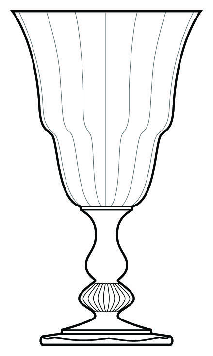 Carcassone II Clear Water Goblet by Heisey-1