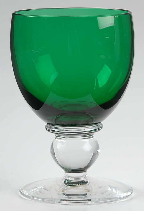 HJG1 Green Water Goblet by Home James Glass-1