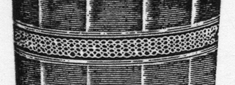 Weavers Stripe (Stem #3304) Water Goblet by Heisey-1