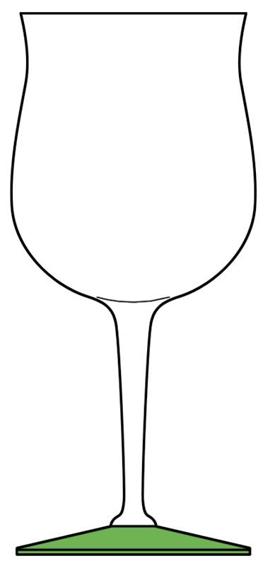 Ritz Clear and Green (Moongleam) Water Goblet by Heisey-1