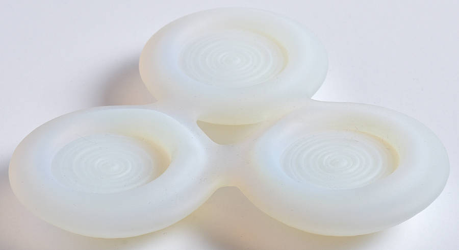 Candleholders (3 Pt) Molecule Candleholder by Hudson Beach Glass-1