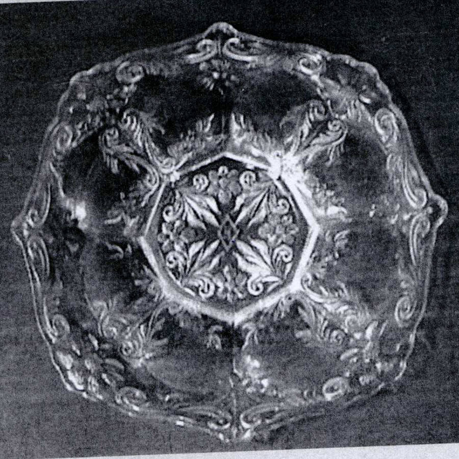 Daisy Scroll (Line 8007) Bread & Butter Plate by Heisey-1