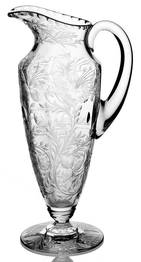 Krall Cut #1 48 Oz Pitcher by Heisey-1