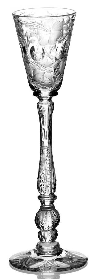 Krall Cut #1 Brandy/Cordial Glass by Heisey-1