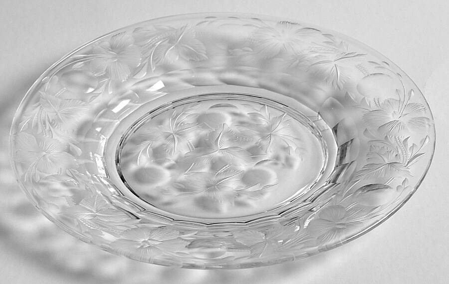 Krall Cut #1 Bread & Butter Plate by Heisey-1