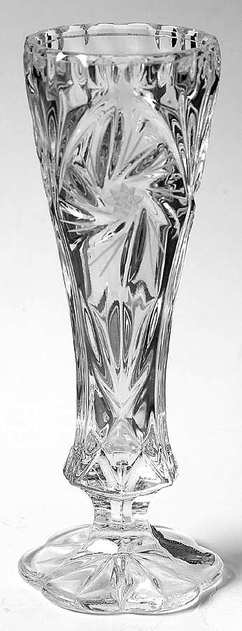 Worcester (Cut Curve Under Star) 7" Bud Vase by Imperial Crystal (Import)-1