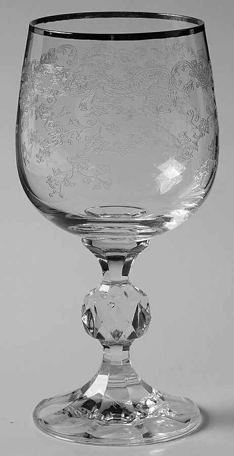 Silver Lace Wine Glass by Import Assoc-1