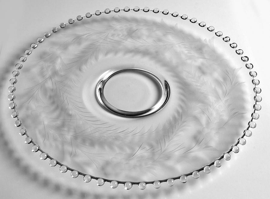 3400-2 14" Torte Plate by Imperial Glass-Ohio-1