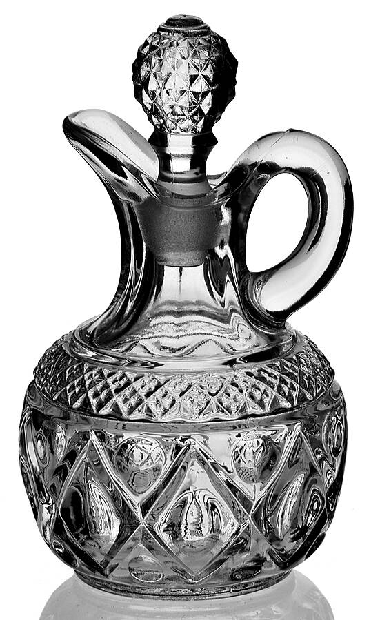 Cape Cod Clear (1602 + 160) Handled Cruet & Stopper by Imperial Glass-Ohio-1