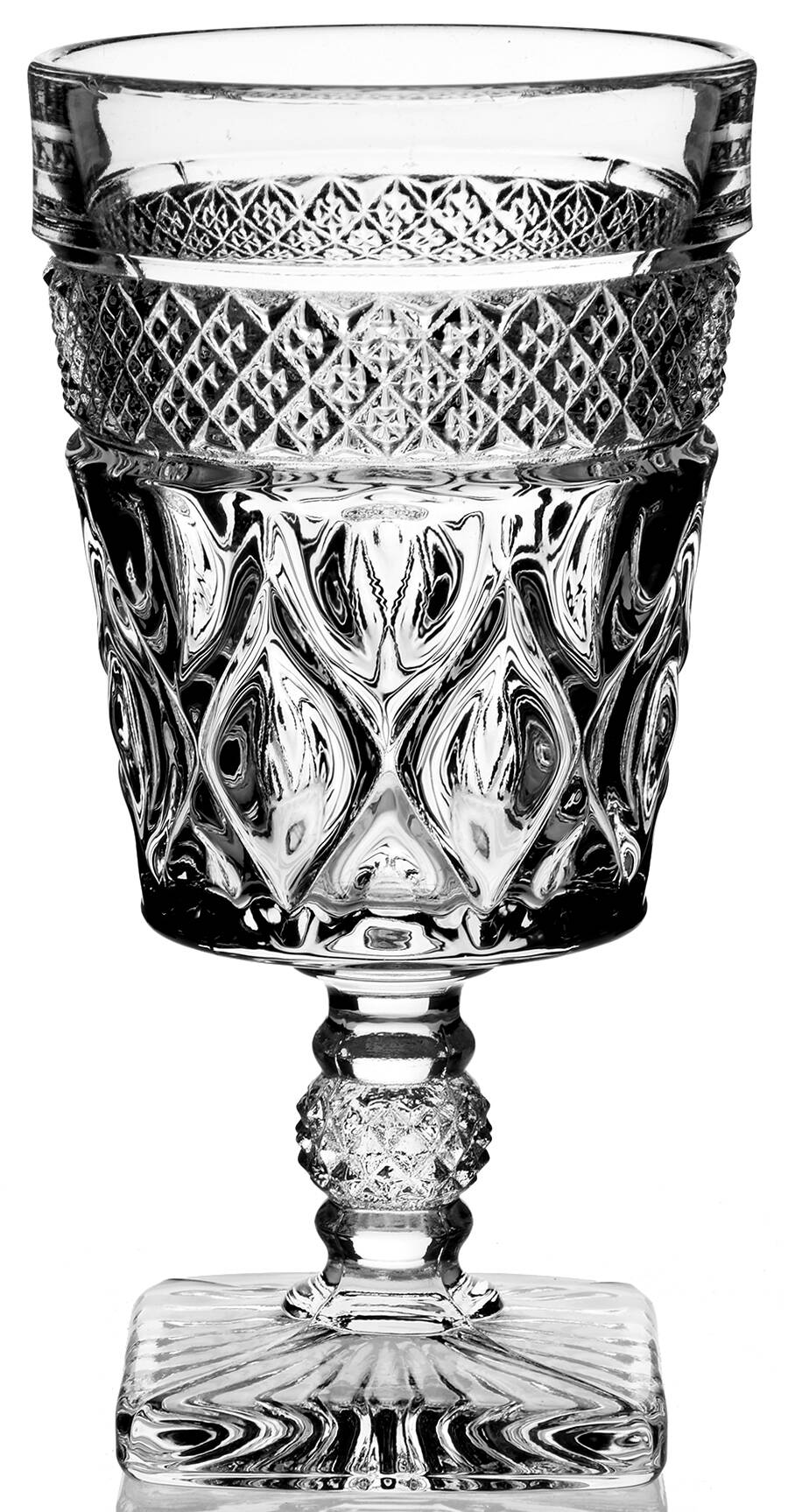 Cape Cod Clear (1602 + 160) Water Goblet by Imperial Glass-Ohio-1