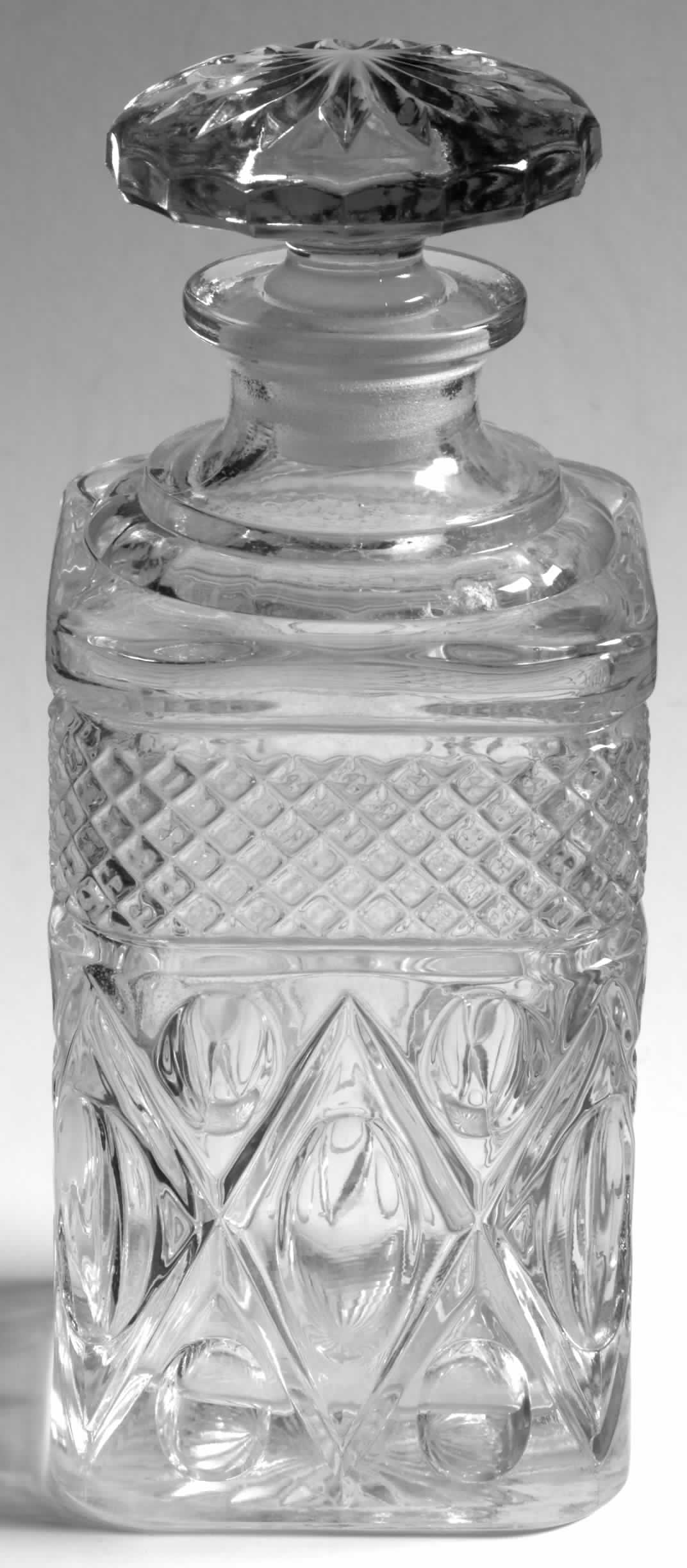 Cape Cod Clear (1602 + 160) Square Decanter with Stopper by Imperial Glass-Ohio-1