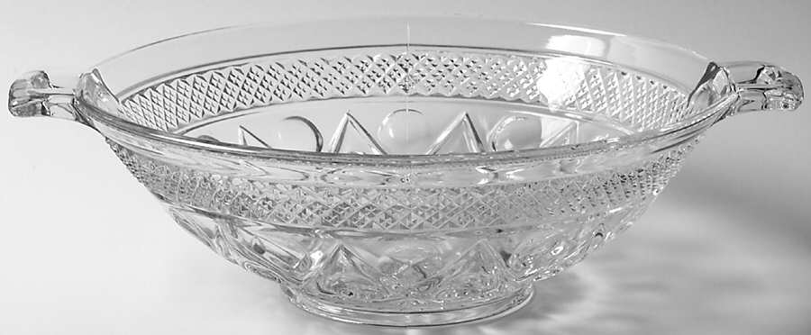 Cape Cod Clear (1602 + 160) 11" Handled Bowl by Imperial Glass-Ohio-1