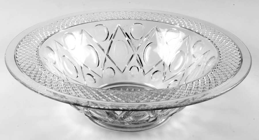 Cape Cod Clear (1602 + 160) 11" Large Fruit Bowl by Imperial Glass-Ohio-1