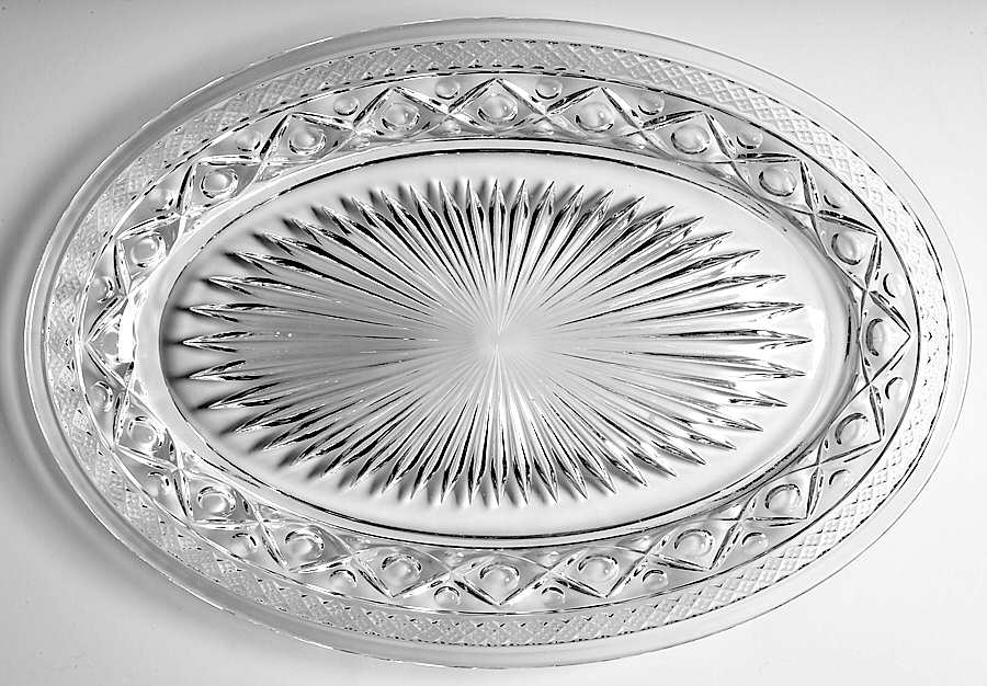 Cape Cod Clear (1602 + 160) Under 13" Platter by Imperial Glass-Ohio-1