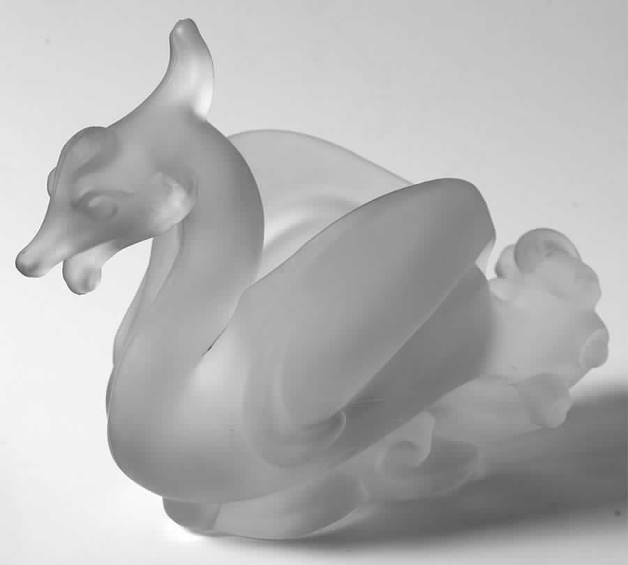 Cathay Clear Frosted Phoenix Bowl by Imperial Glass-Ohio-1