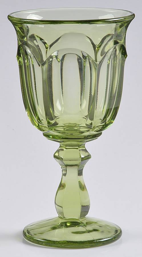 Old Williamsburg Verde Green Wine Glass by Imperial Glass-Ohio-1