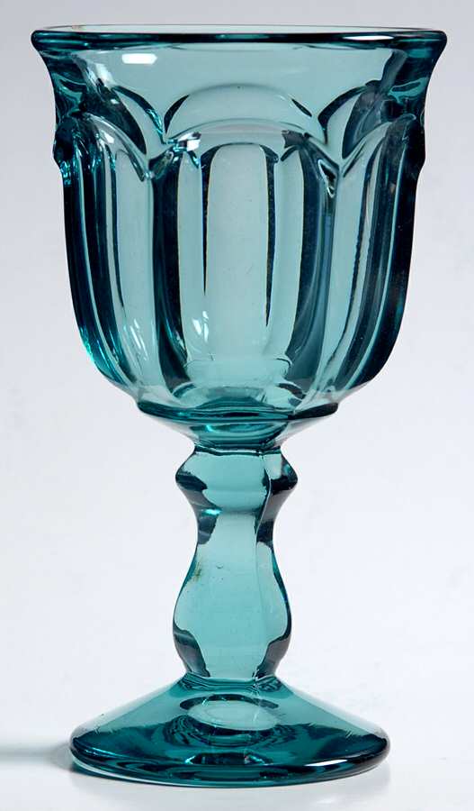 Old Williamsburg Light Blue Wine Glass by Imperial Glass-Ohio-1