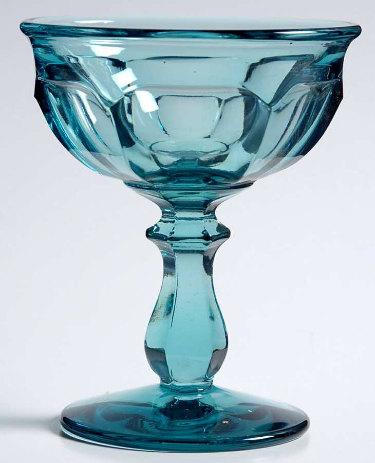 Old Williamsburg Light Blue Champagne/Tall Sherbet by Imperial Glass-Ohio-1