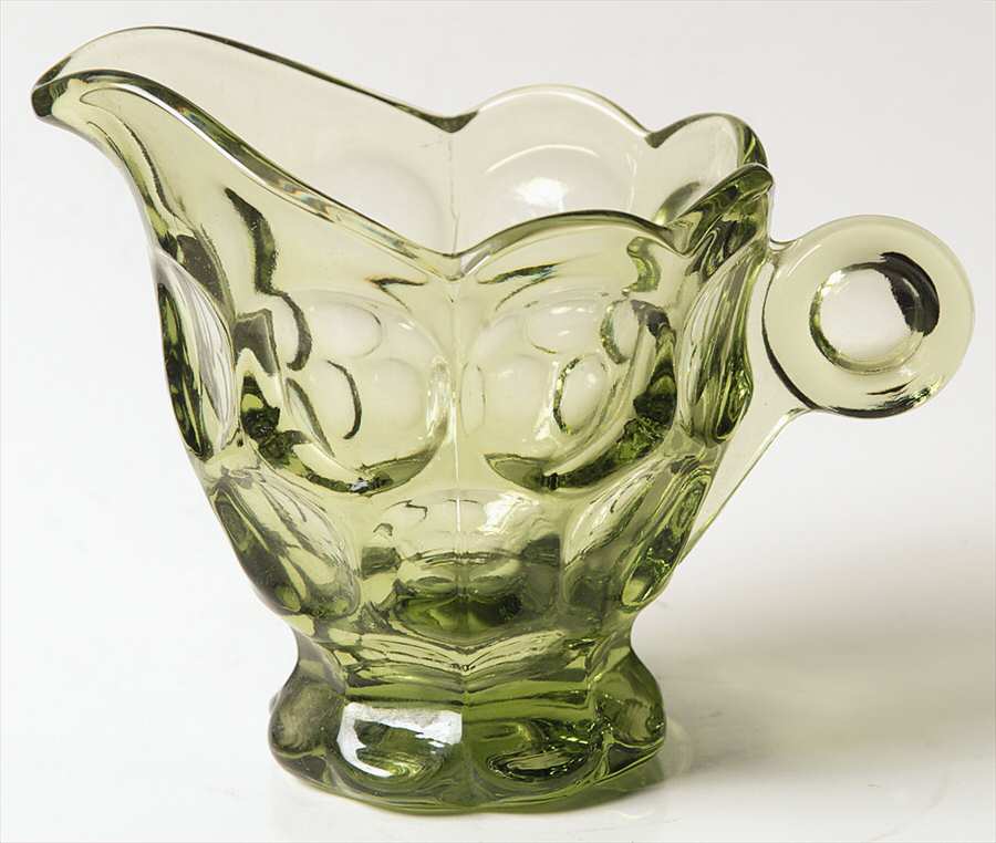 Provincial Green Creamer by Imperial Glass-Ohio-1