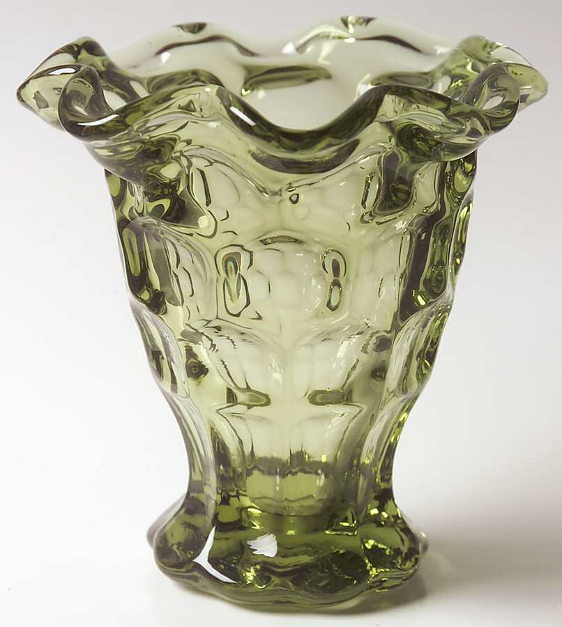 Provincial Green Bud Vase by Imperial Glass-Ohio-1