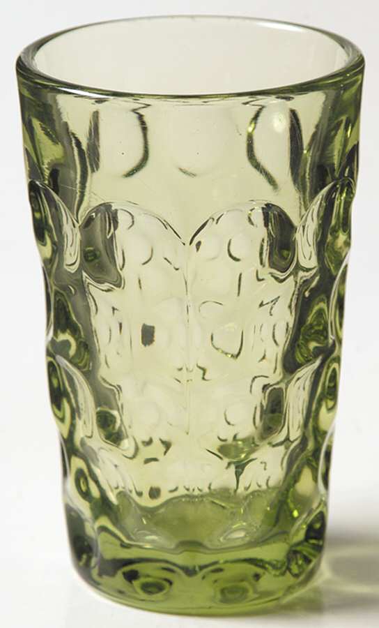 Provincial Green Flat Juice Glass by Imperial Glass-Ohio-1