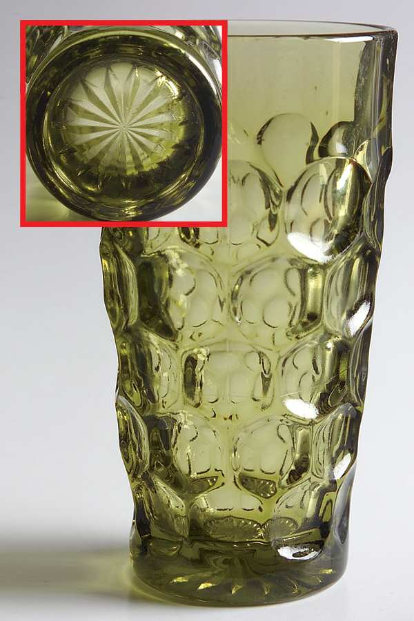 Provincial Green Flat Iced Tea by Imperial Glass-Ohio-1
