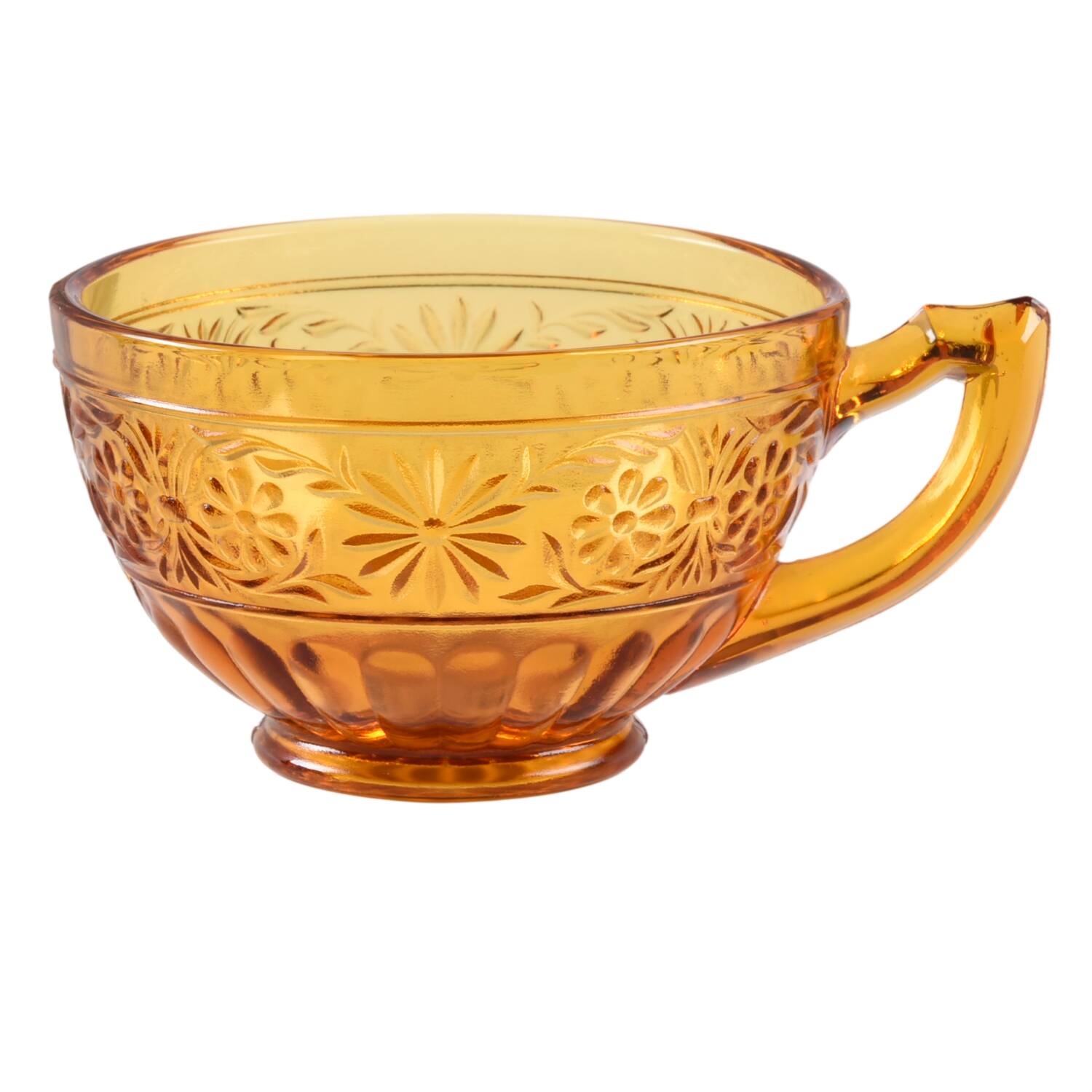 Daisy Amber Cup Only by Indiana Glass-1