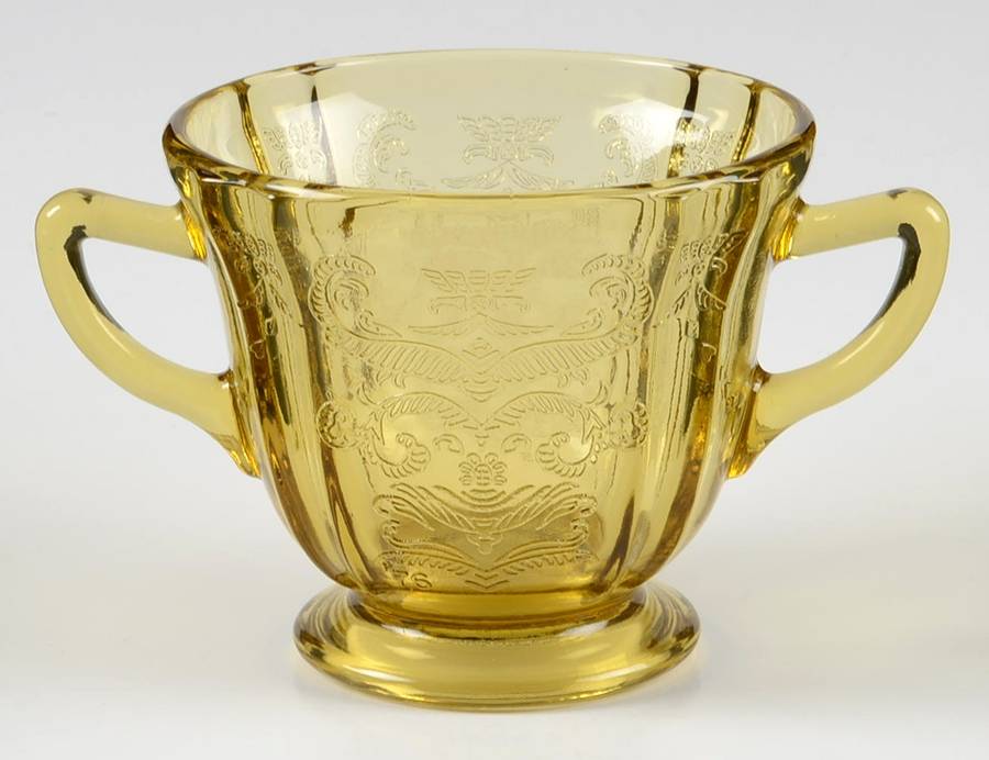 Recollection Amber Open Sugar by Indiana Glass-1