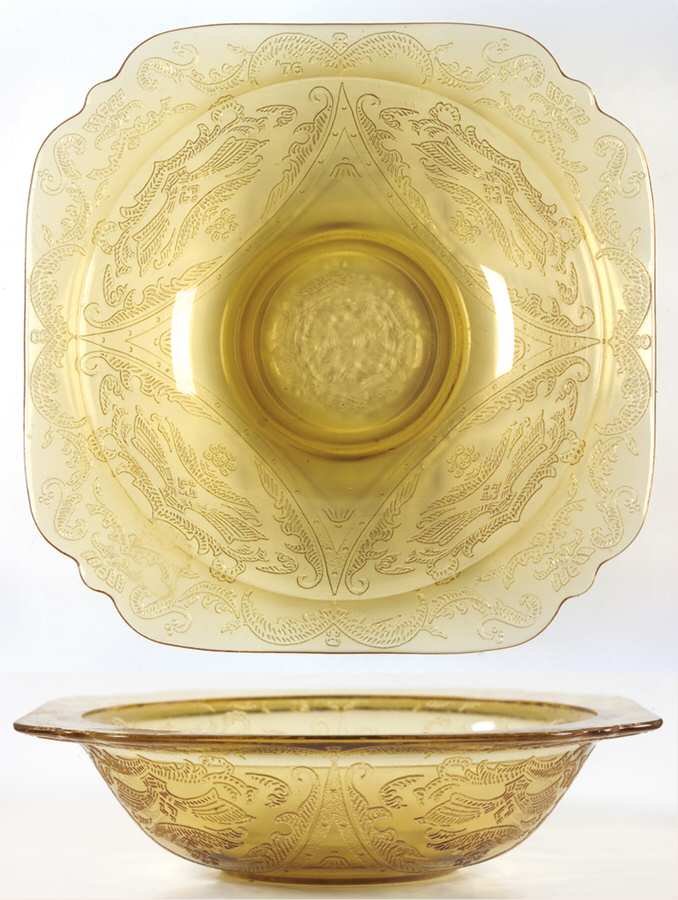 Recollection Amber Soup Cereal Bowl by Indiana Glass-1