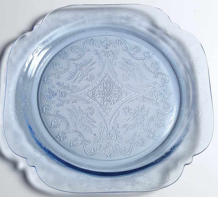 Recollection Blue Dinner Plate by Indiana Glass-1