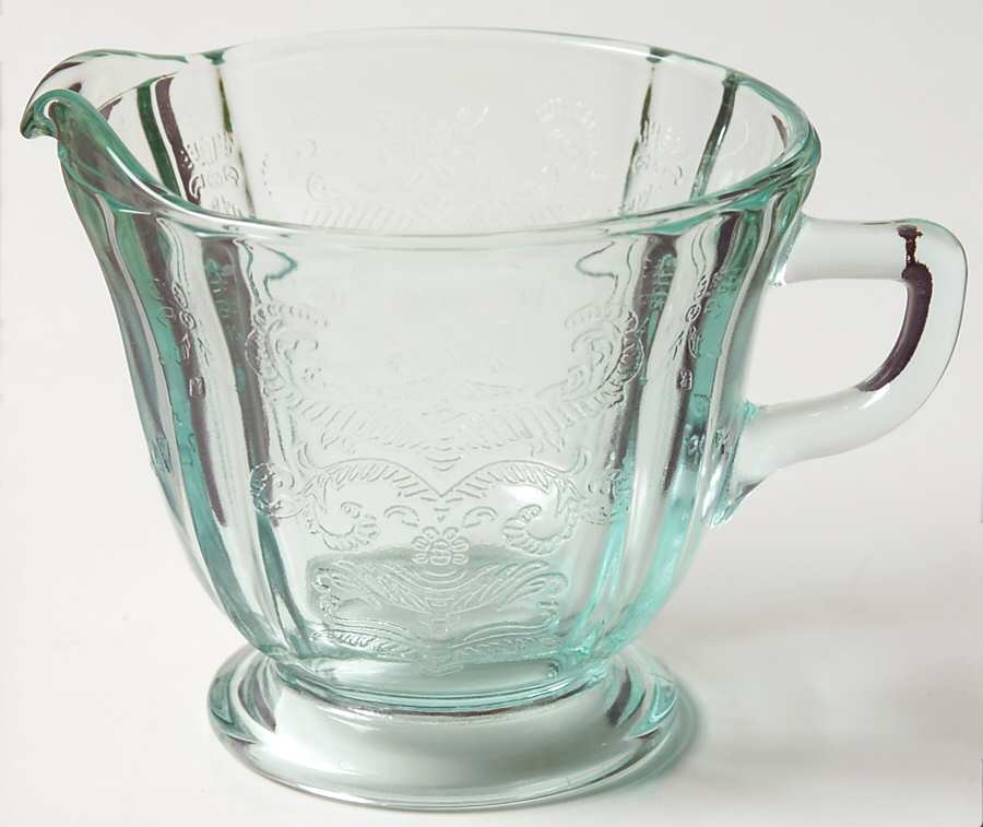 Recollection Green (Teal) Creamer by Indiana Glass-1