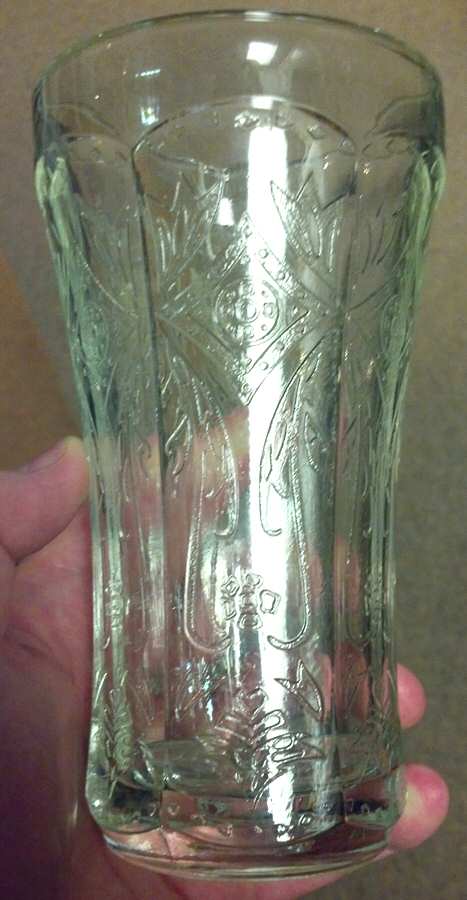 Recollection Green (Teal) Flat Tumbler by Indiana Glass-1