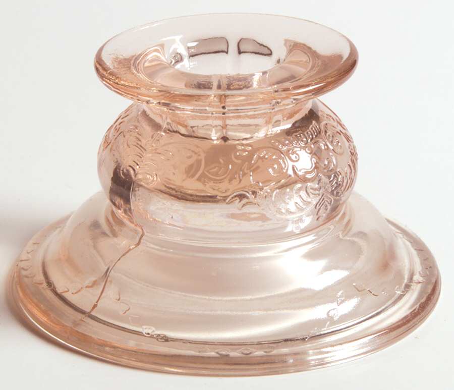 Recollection Pink Single Light Candlestick by Indiana Glass-1