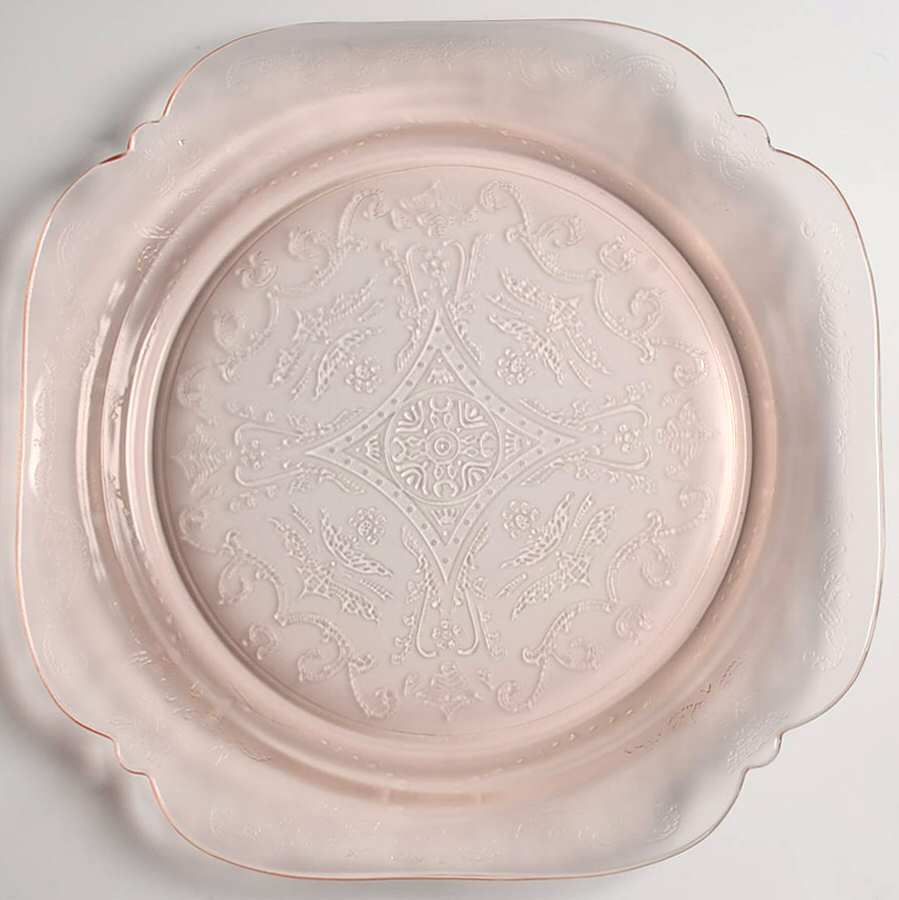 Recollection Pink Dinner Plate by Indiana Glass-1