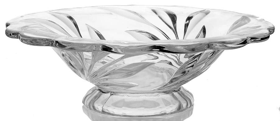 Willow Clear 12" Flared Bowl by Indiana Glass-1
