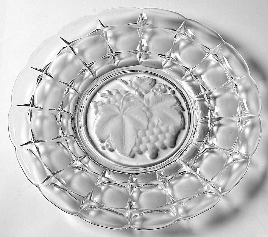 Constellation Grape Frosted Dinner Plate by Indiana Glass-1