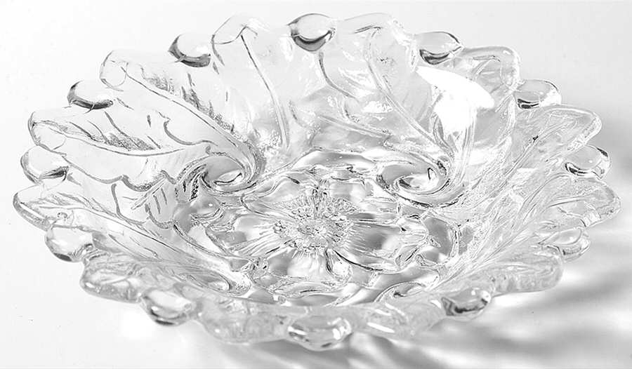 Wild Rose Clear 6" Small Fruit/Dessert Bowl by Indiana Glass-1