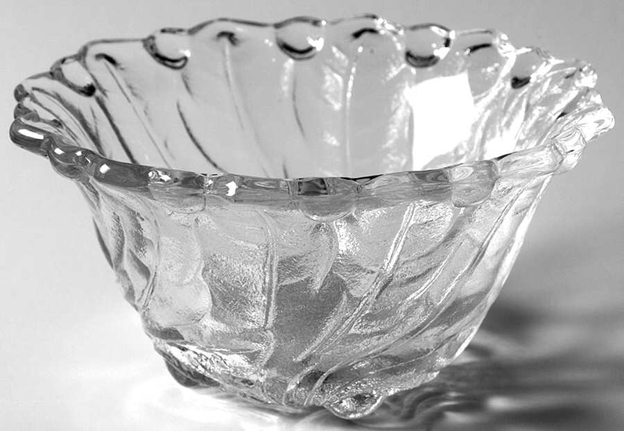 Wild Rose Clear Single Light Candlestick by Indiana Glass-1