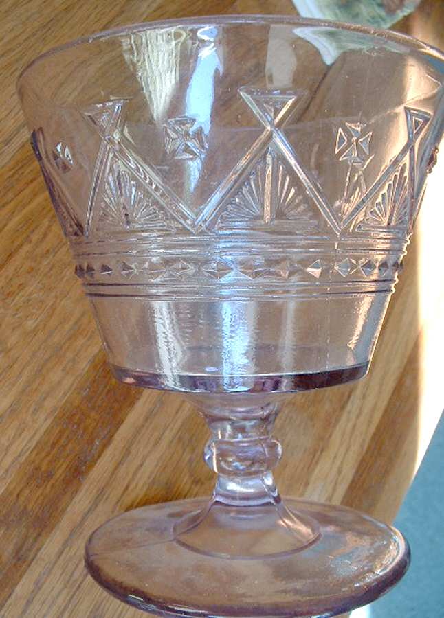 Wigwam Open Sugar by Iowa City Flint Glass Mfg Co-1