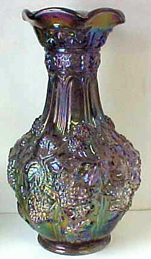 Loganberry Amber 10" Flower Vase by Imperial Glass-Ohio-1
