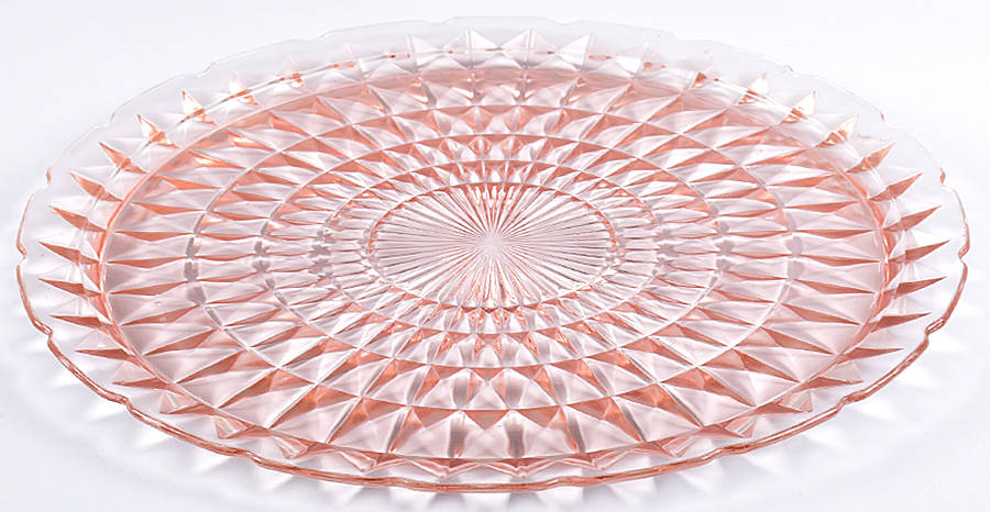 Windsor Pink Torte Plate by Jeannette-1