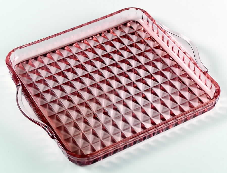 Windsor Pink Handled Tray by Jeannette-1