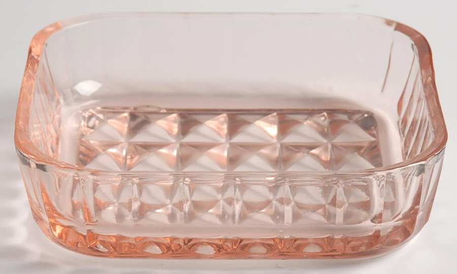 Windsor Pink Square Tray by Jeannette-1