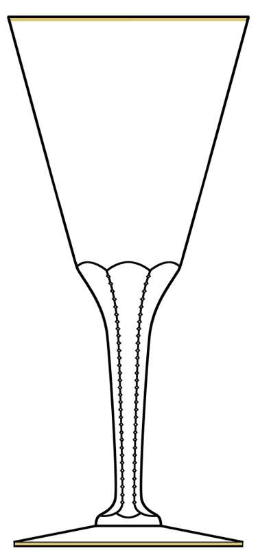 Josephine Gold Water Goblet by Josair-1