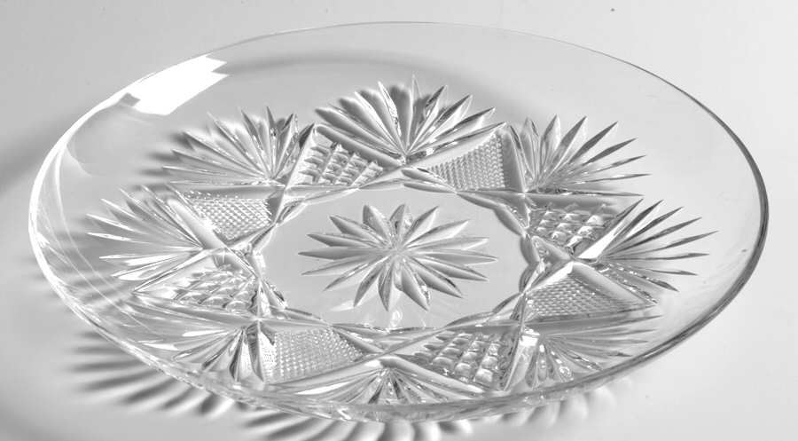 Marquise Clear Luncheon Plate by Josair-1