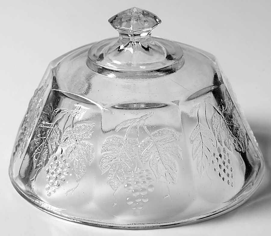 Grape with Thumbprint Lid for Round Butter by Jenkins-1