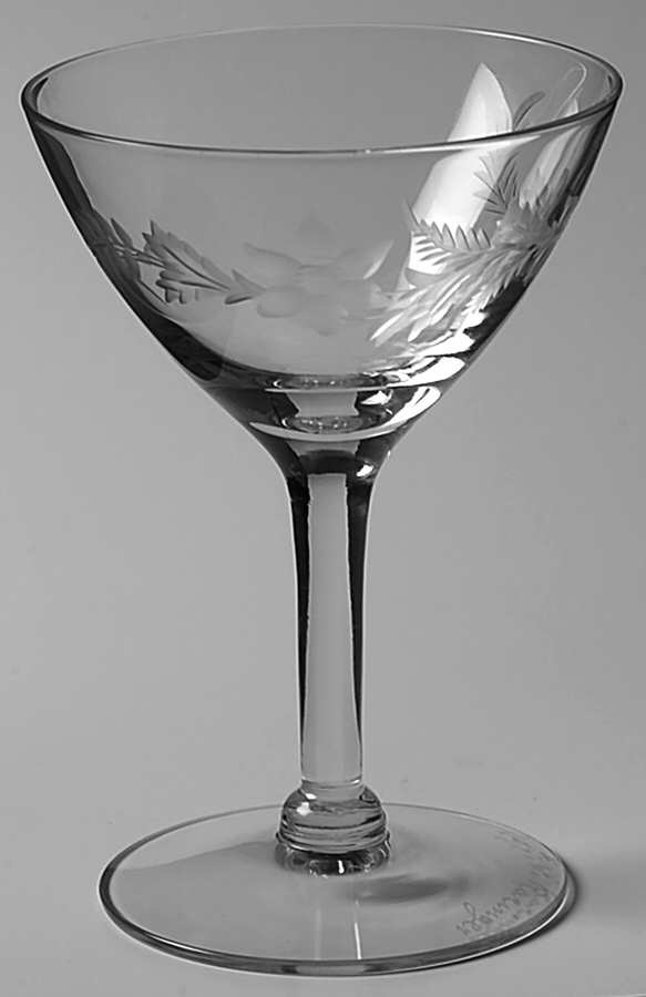 JWY1 Champagne/Tall Sherbet by J W Racinger Crystal-1