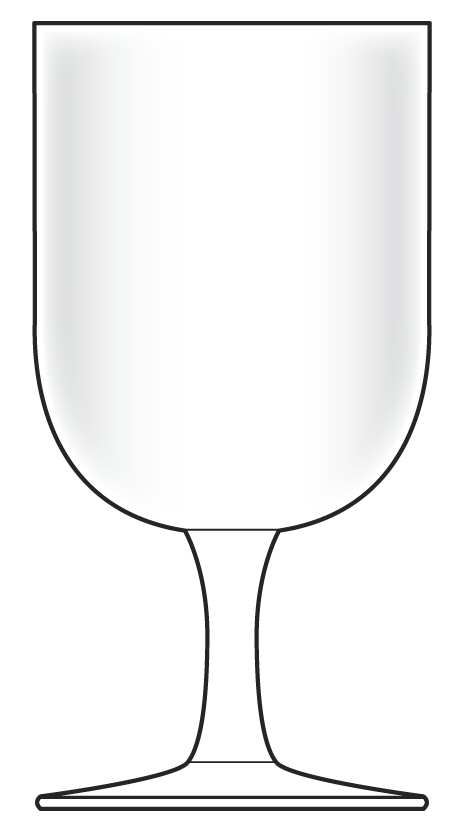 Pop White Water Goblet by Jonathan Adler Glass-1