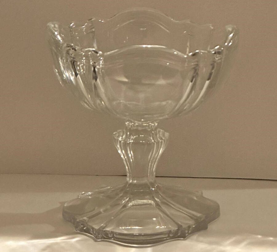 Colonial Clear (1776) Round Compote (Height X Width) by Jefferson Glass-1